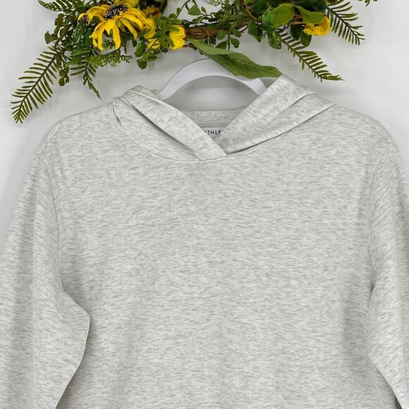 Athleta Gallery Hoodie Womens M Heather Grey Active Top Athleisure Long Sleeves - Picture 6 of 9